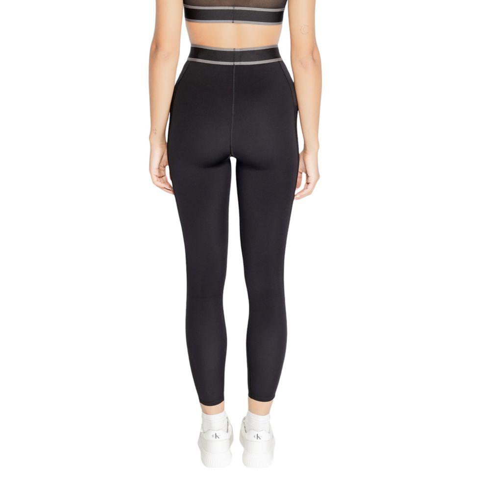 Black Mesh Panel Leggings