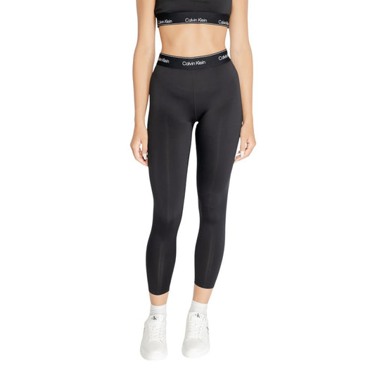 Black Lycra Mix Leggings