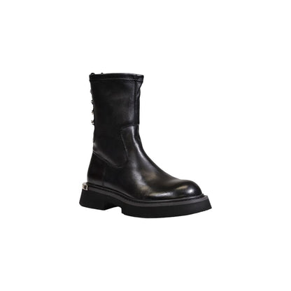 Black Leather Boot