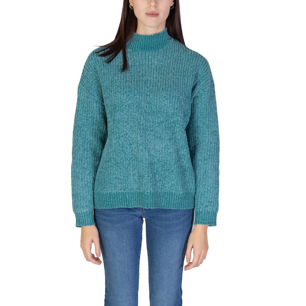 Turquoise Polyester Sweater