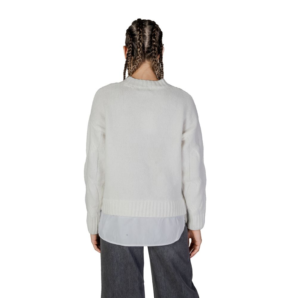 White Recycled Polyester Sweater