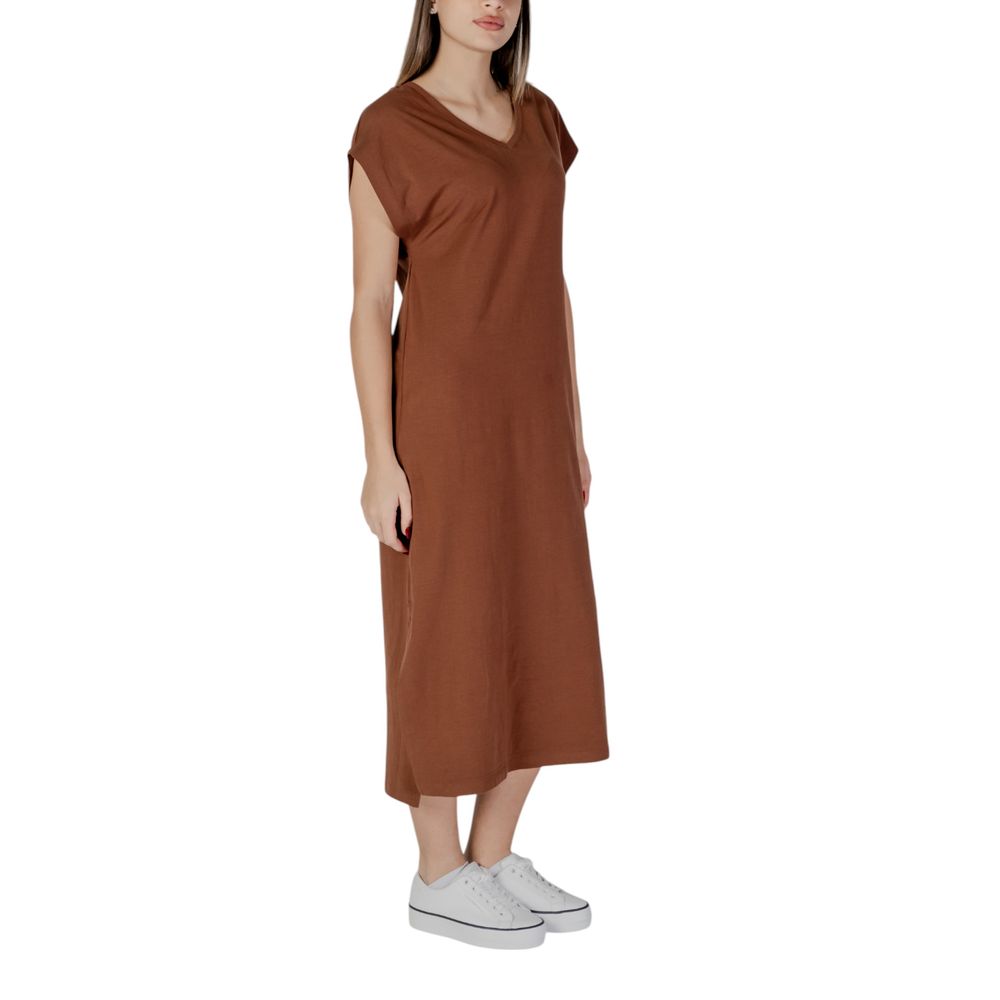 Brown Cotton Dress