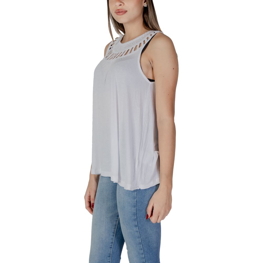 White Viscose Tops & T-Shirt