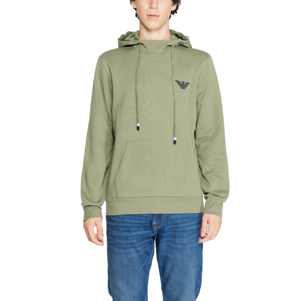 Green Cotton Sweater for Men