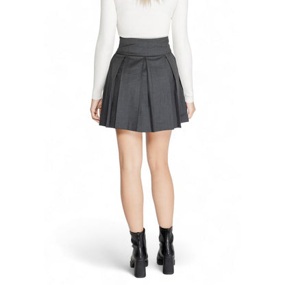 Gray Polyester Skirt