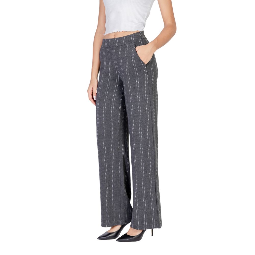 Gray Viscose Jeans & Pant