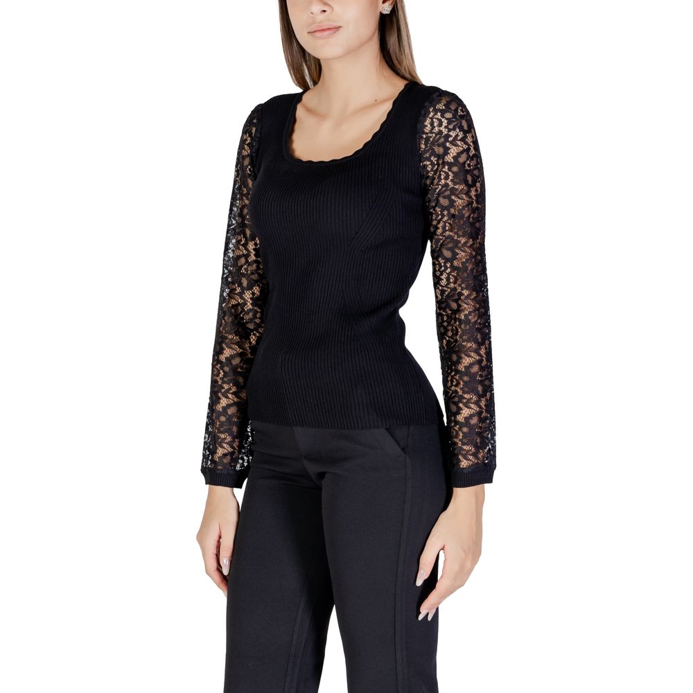 Black Viscose Tops & T-Shirt