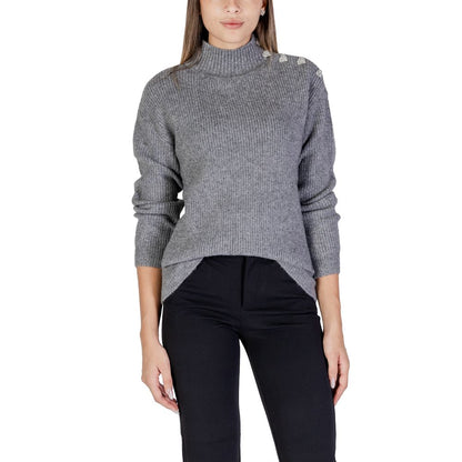 Gray Polyester Sweater