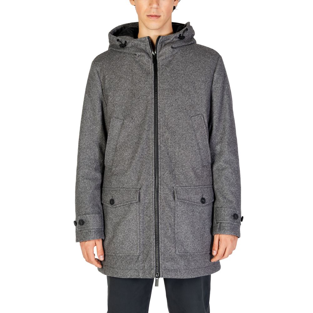 Hamaki-Ho Gray Hooded Jacket for Men
