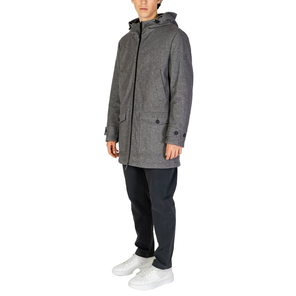 Hamaki-Ho Gray Hooded Jacket for Men