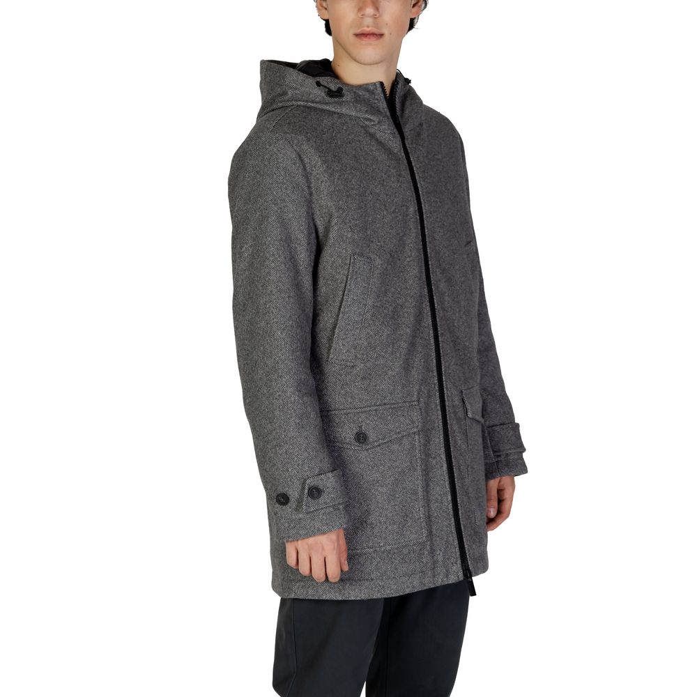 Hamaki-Ho Gray Hooded Jacket for Men