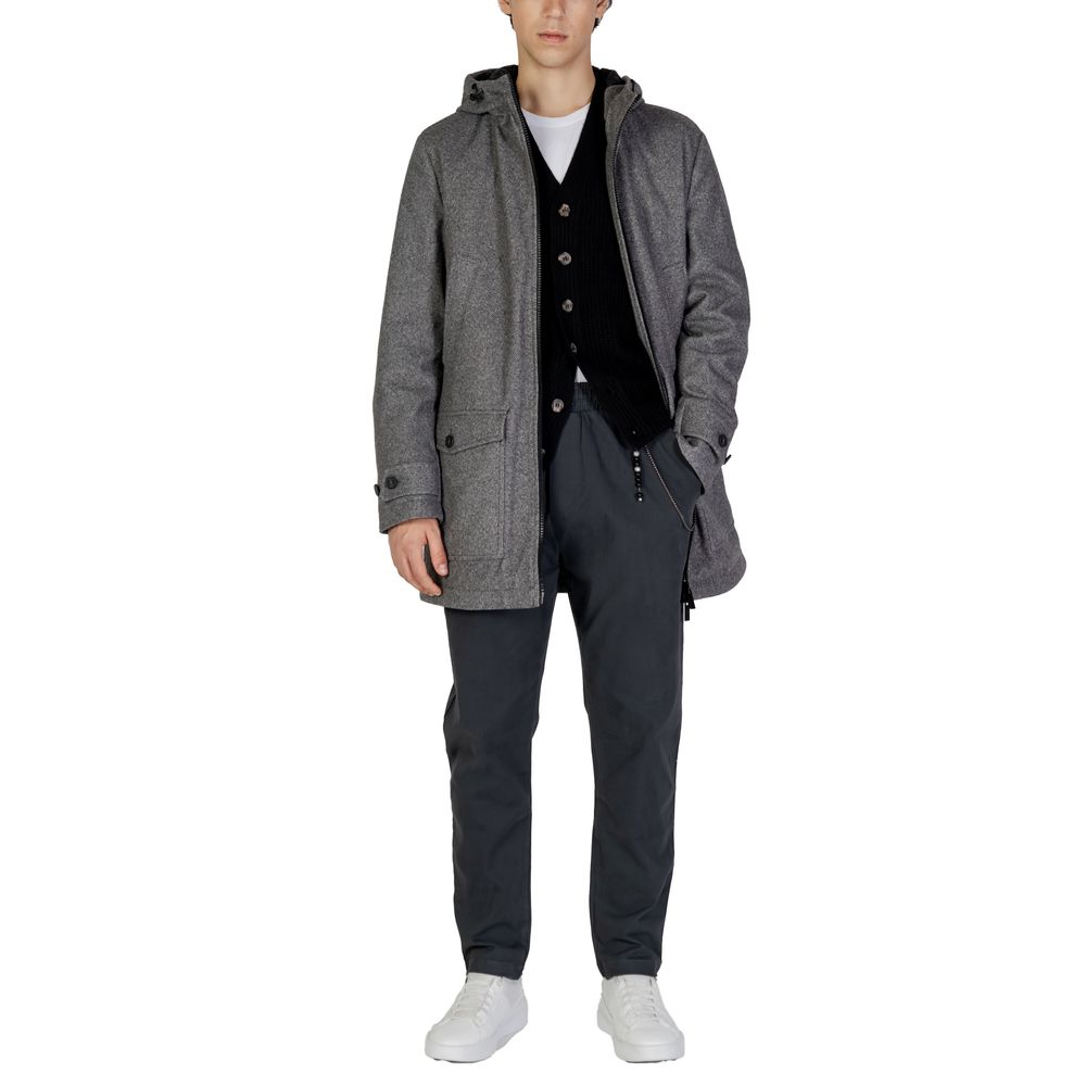 Hamaki-Ho Gray Hooded Jacket for Men