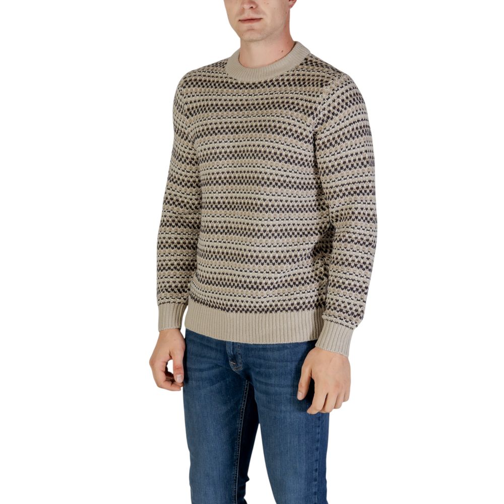 Beige Cotton Sweater