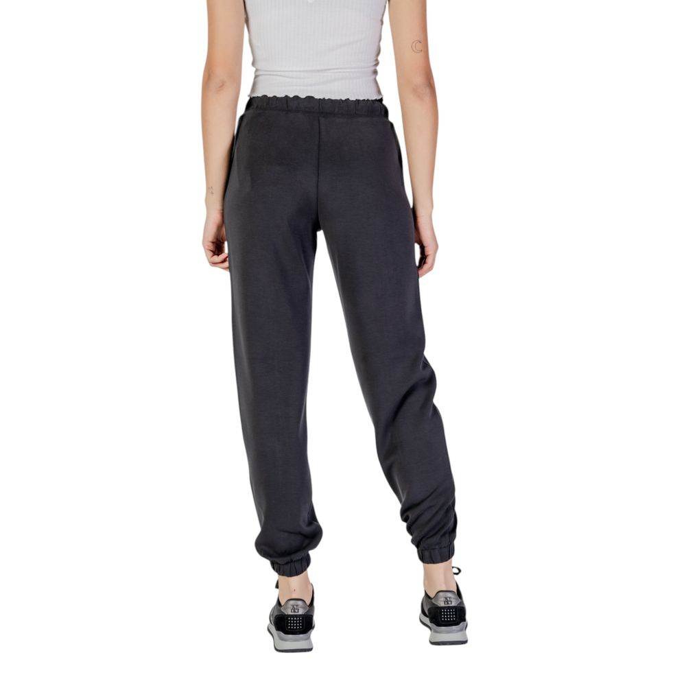 Black Polyester Jeans & Pant