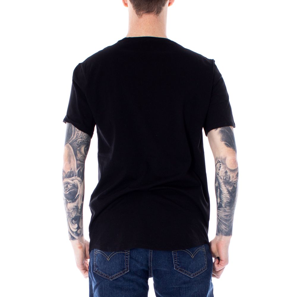 Only & Sons - Men's Black Cotton T-Shirt