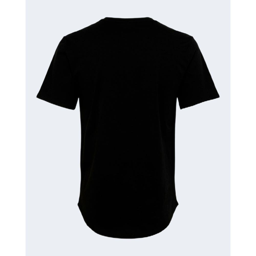 Only & Sons - Men's Black Cotton T-Shirt