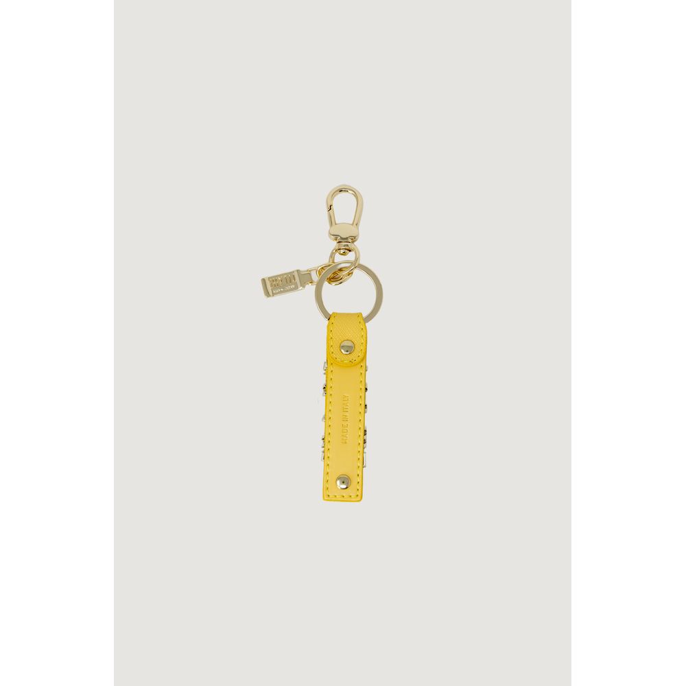 Yellow Leather Keychain