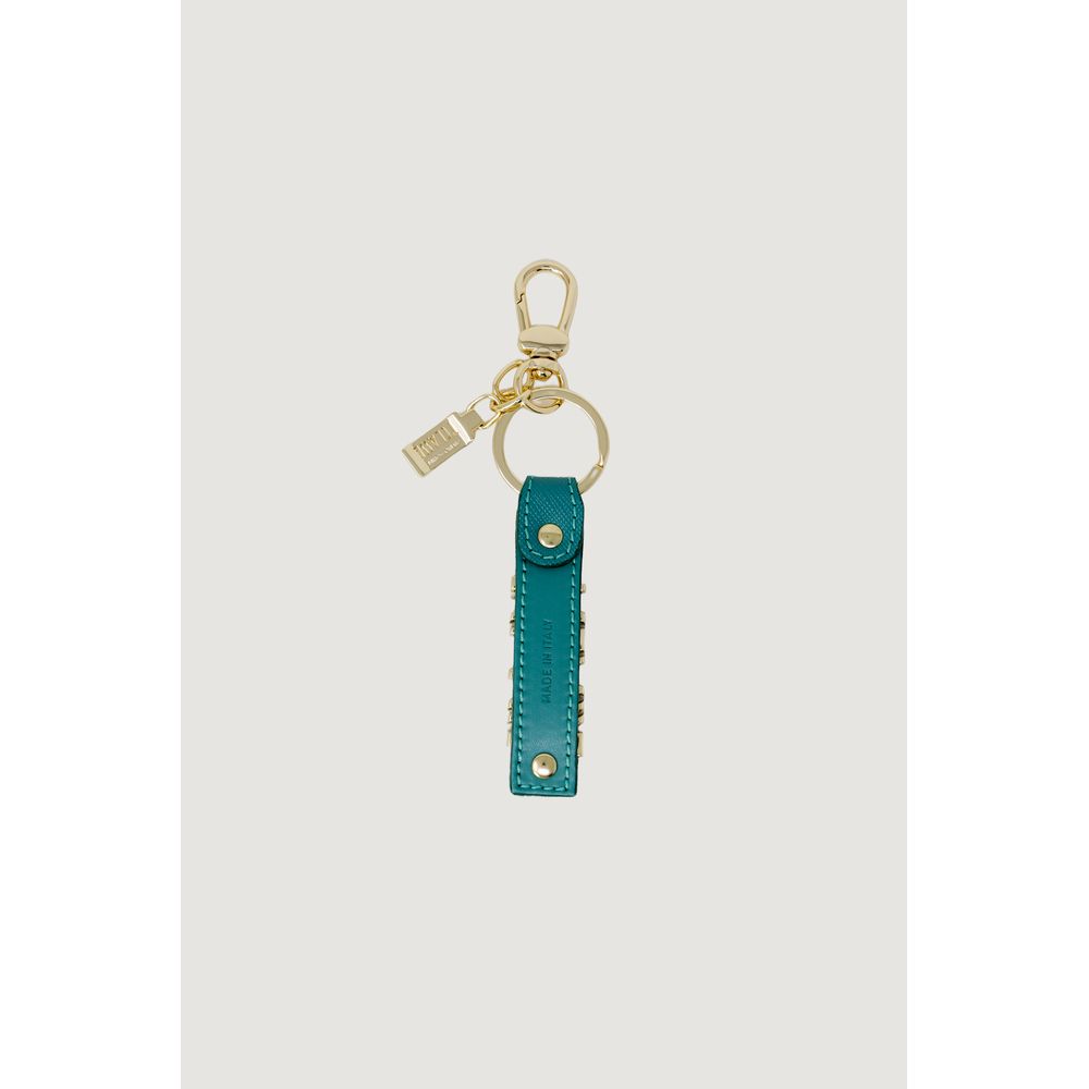 Green Leather Keychain