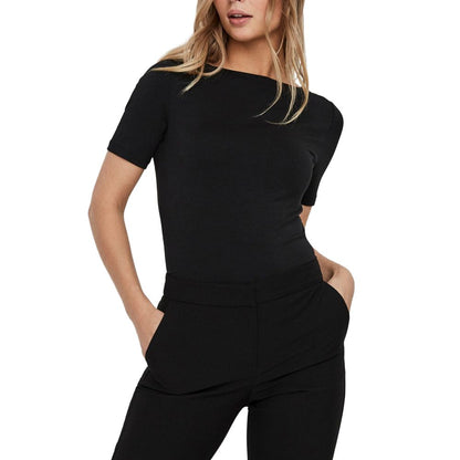 Black Viscose Tops & T-Shirt