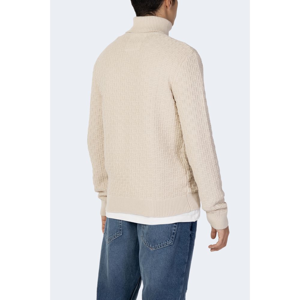 Beige Cotton Sweater