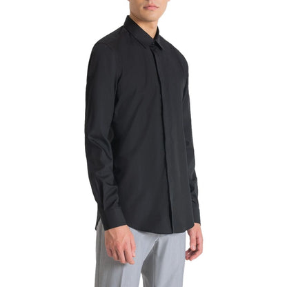 Black Cotton Shirt