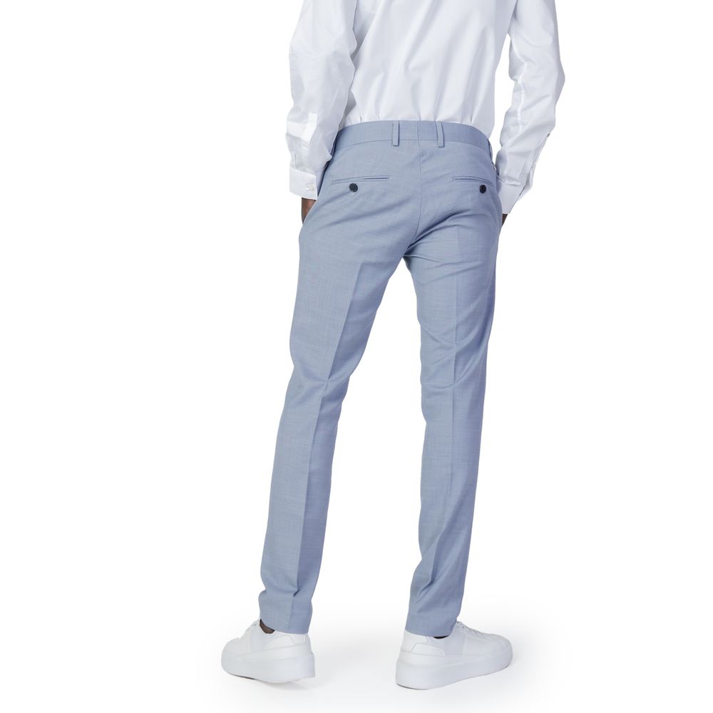 Blue Polyester Jeans & Pant