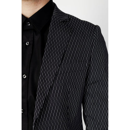 Black Cotton Blazer