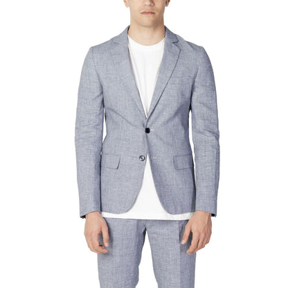 Blue Linen Suit