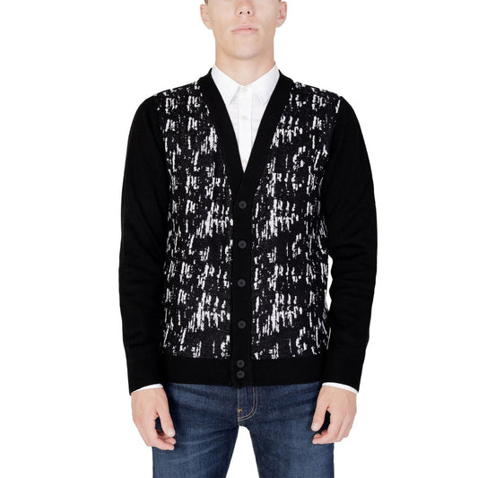 Black Wool Cardigan