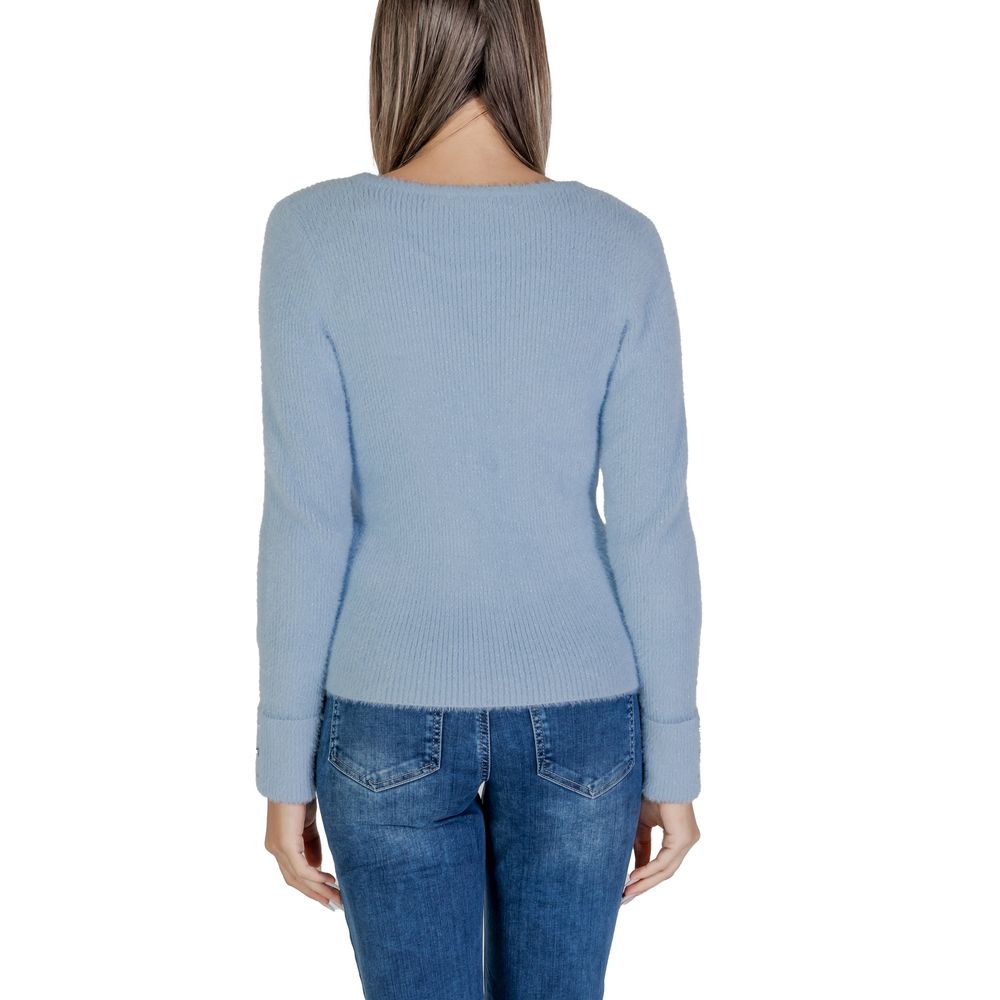 Blue Polyamide Sweater