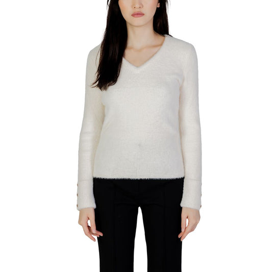 Cream Polyamide Sweater