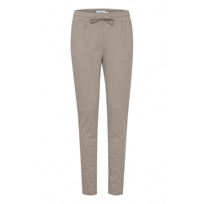 Gray Polyester Cigarette Pants for Women