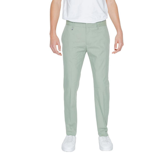 Green Cotton Jeans & Pant