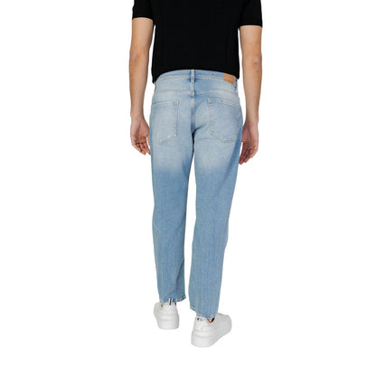 Light Blue Cotton Jeans & Pant