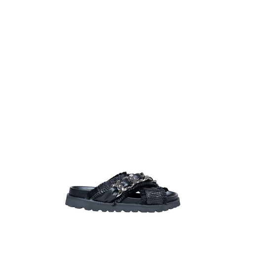 Black Polyethylene Sandal for Women