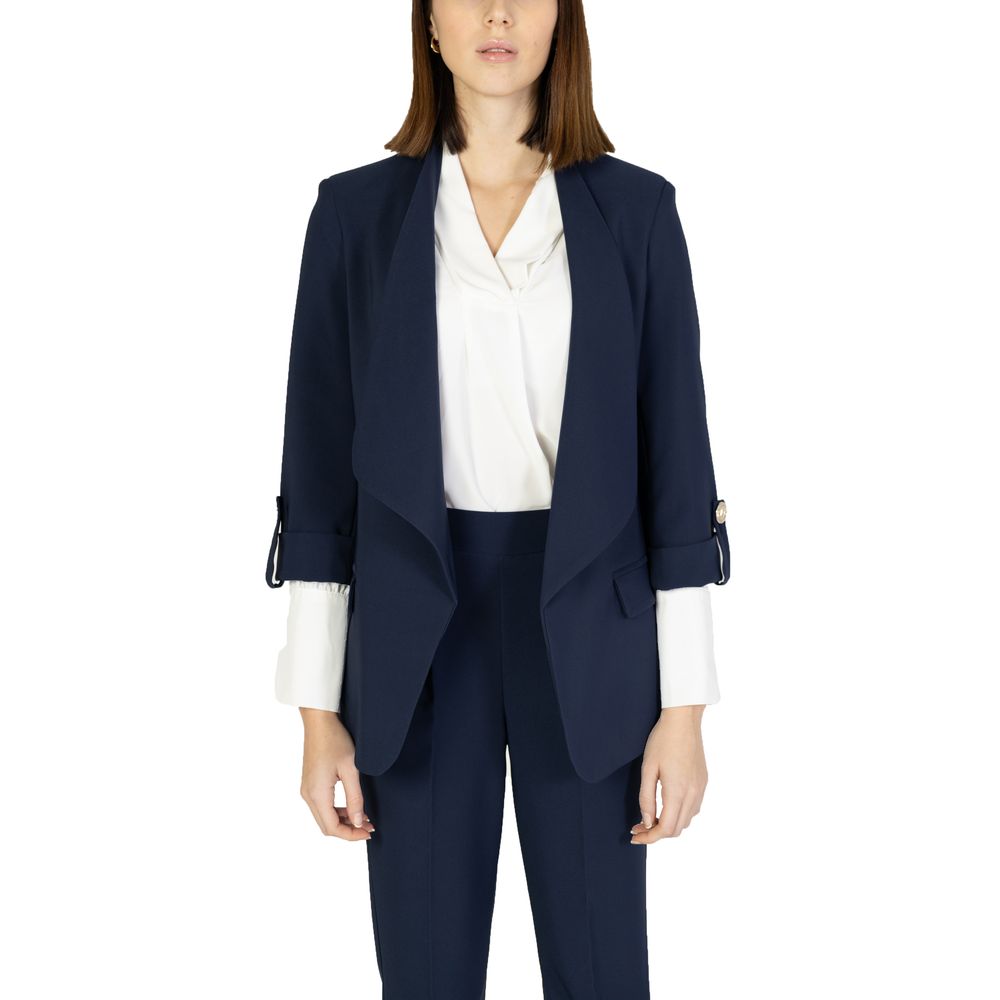 Blue Polyester Suits & Blazer