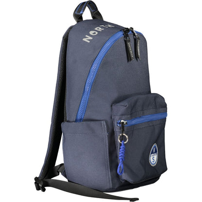 Blue Polyester Backpack