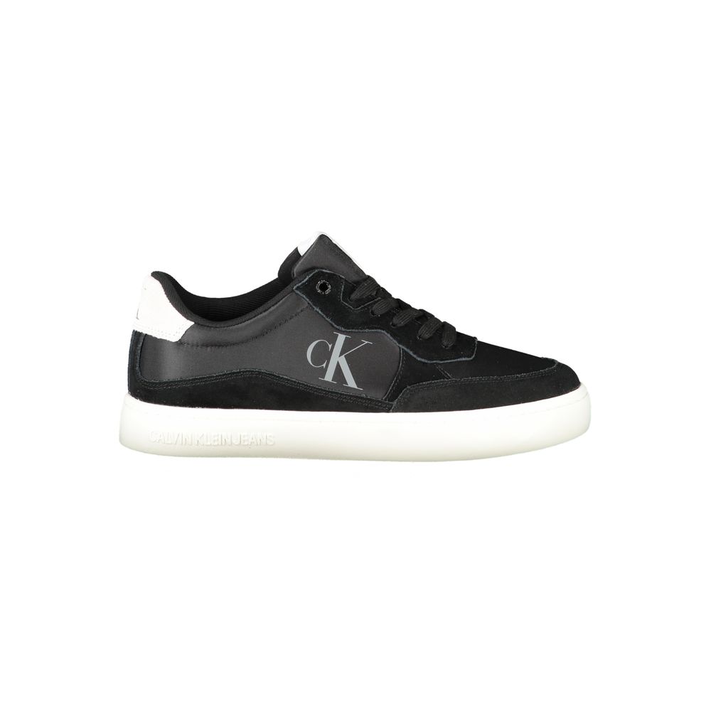 Black Polyester Sneaker