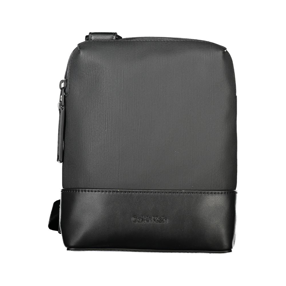 Black Polyester Shoulder Bag