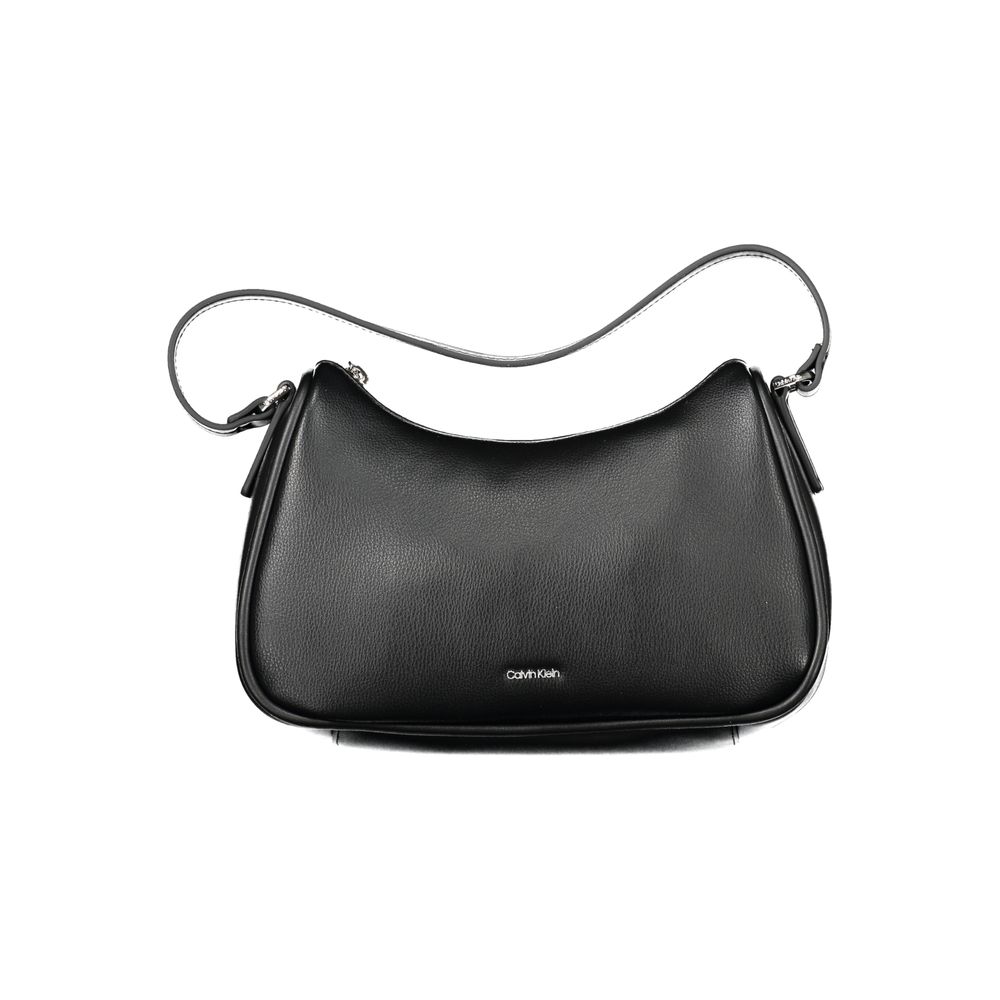 Black Polyester Handbag