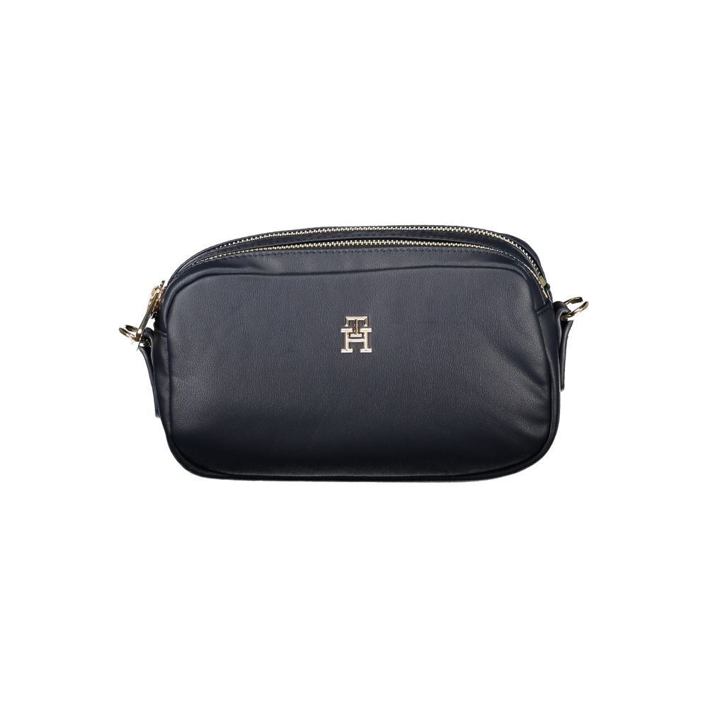 Blue Polyester Handbag