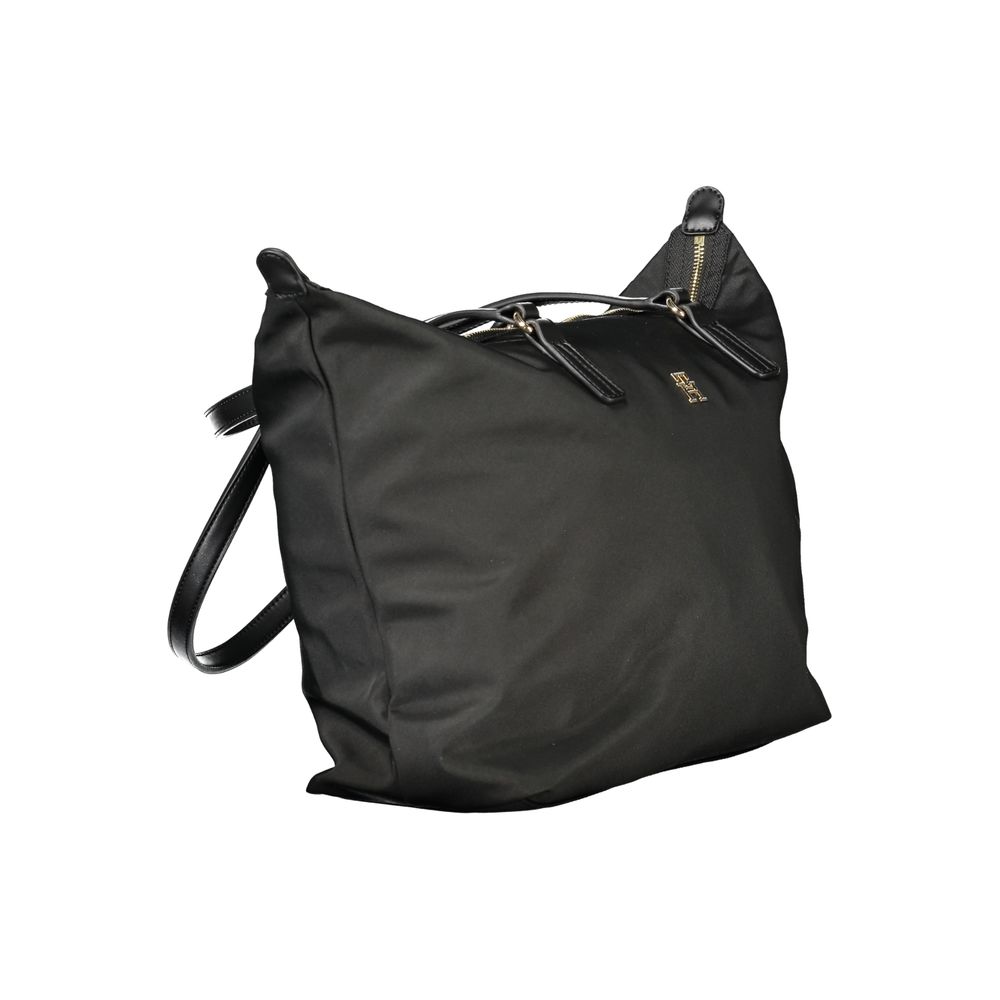 Black Polyester Handbag