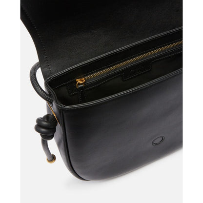 Black Leather Crossbody Bag