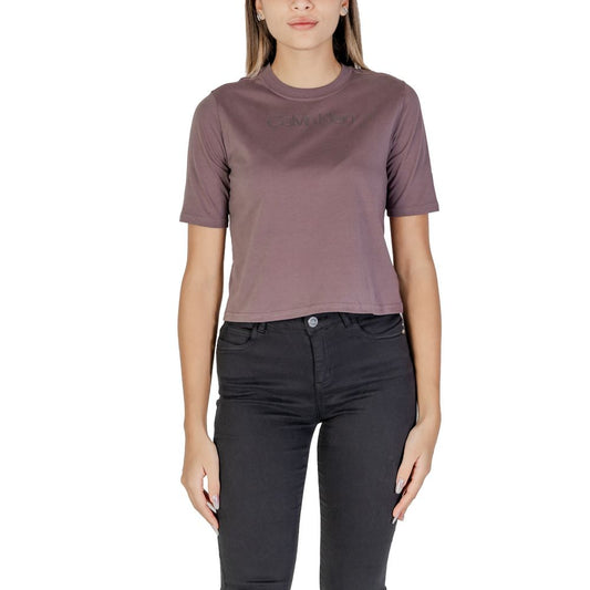 Purple Round Neck T-Shirt