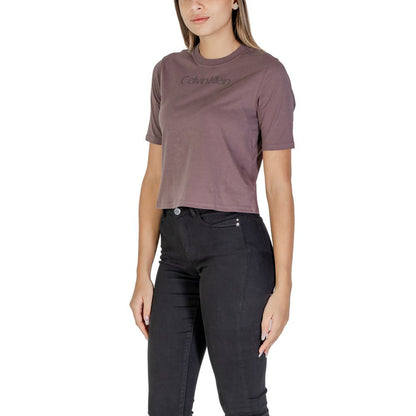 Purple Round Neck T-Shirt