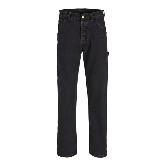 Classic Black Cotton Jeans