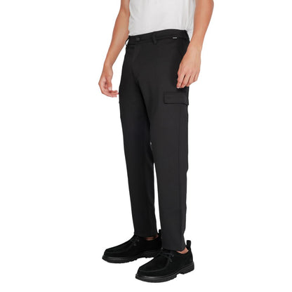 Black Recycled Polyester Jeans & Pant