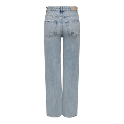 Light Blue Cotton Jeans & Pant