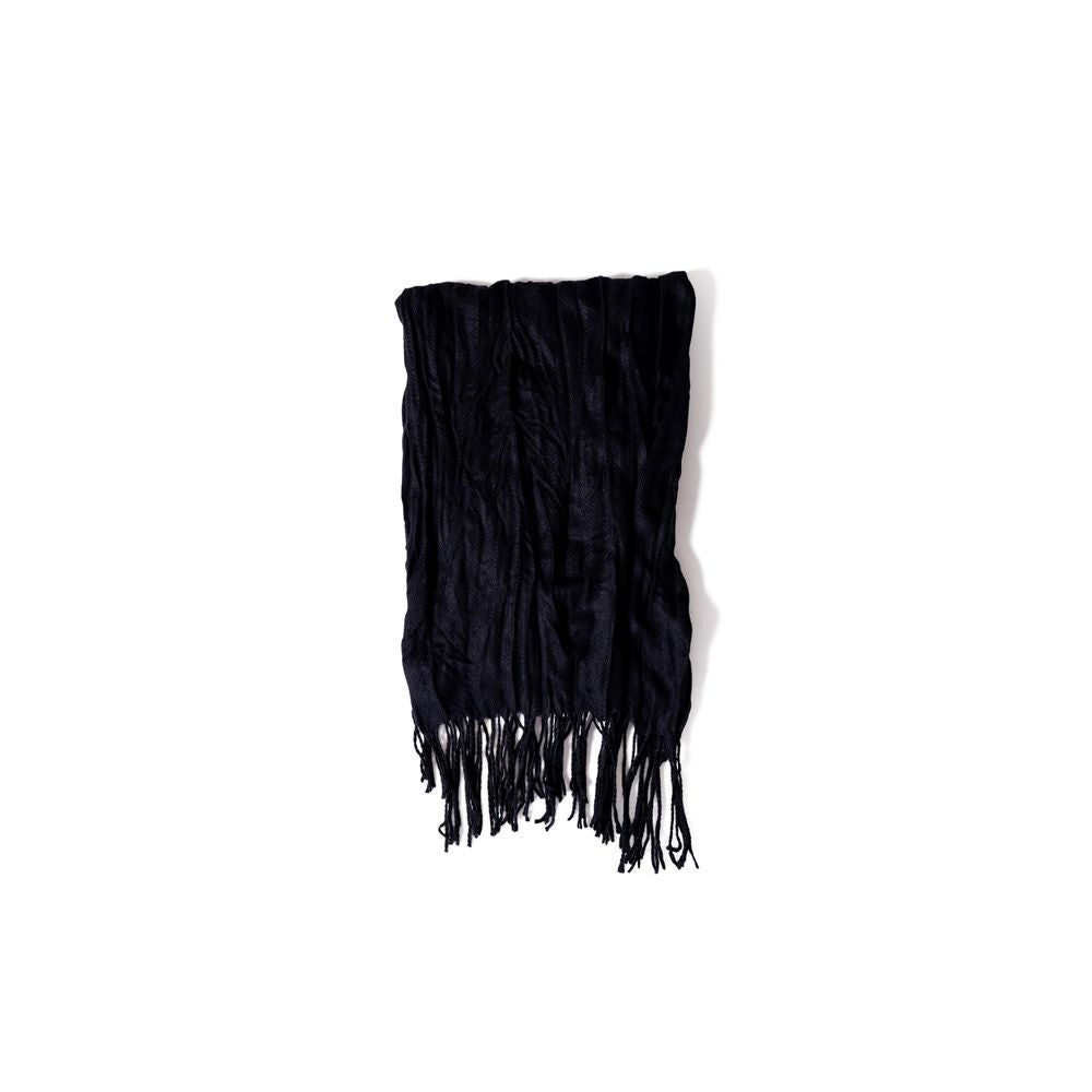 Black Polyester Scarf