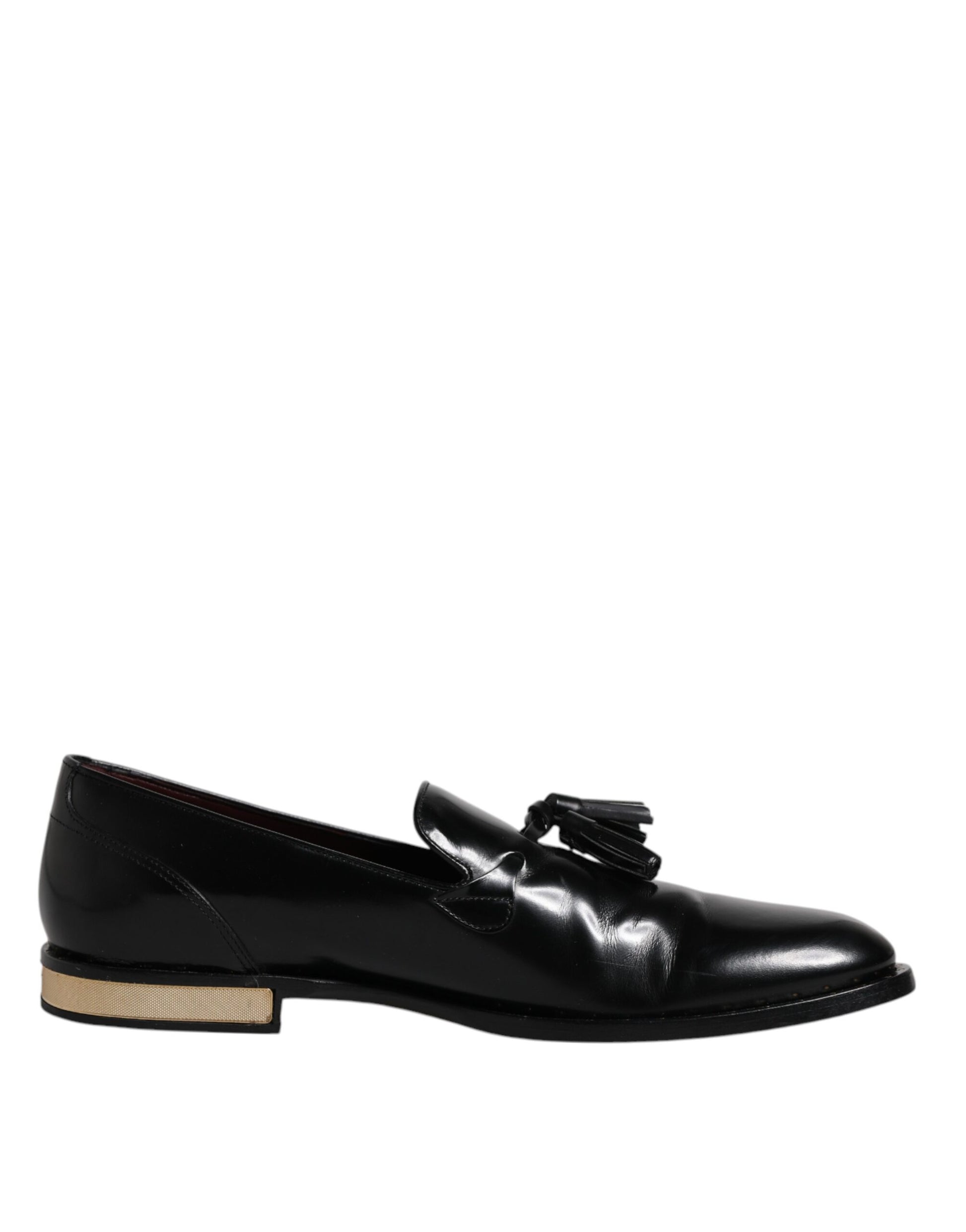 Black Calf Leather Loafers Mens Dress Shoes